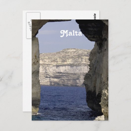 Malta Coast Postkarte (Vorne/Hinten)