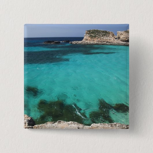 Malta, Comino-Insel, Die Blaue Lagune Button (Vorderseite)