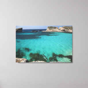 Malta, Comino-Insel, Die Blaue Lagune Leinwanddruck