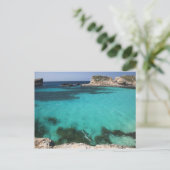 Malta, Comino Island, die Blaue Lagune Postkarte (Stehend Vorderseite)
