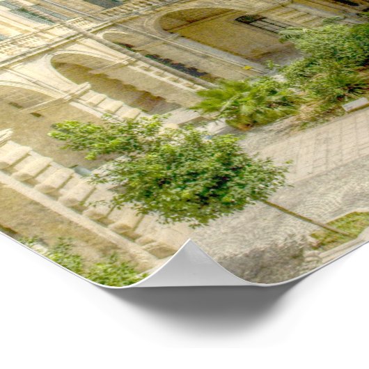 Malta Courtyard Poster (Ecke)