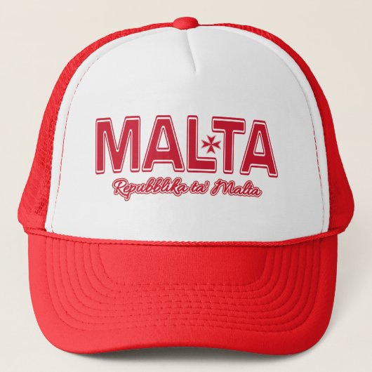 MALTA Custom Hat - Farbe auswählen Truckerkappe (Vorderseite)