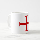 Malta des templar Ritter-roten Kreuzes teutonic Kaffeetasse (Vorderseite Links)