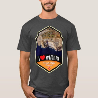 Malta Dingli Klippen aus einem Verkehrsflugzeug T-Shirt