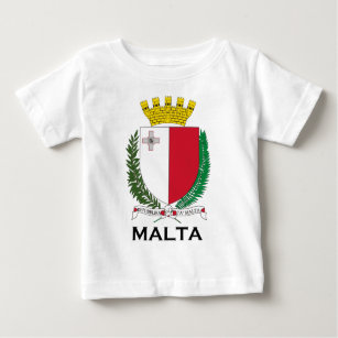 MALTA - Emblem/Wappen/Symbol/Flagge Baby T-shirt