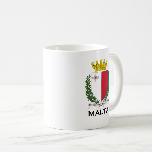 MALTA - Emblem/Wappen/Symbol/Flagge Kaffeetasse (VorderseiteRechts)