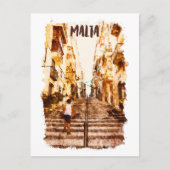Malta European Island Architecture Postkarte (Vorderseite)