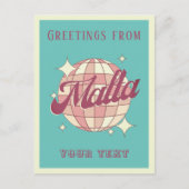 Malta Feiertage Retro Vintag Postkarte (Vorderseite)
