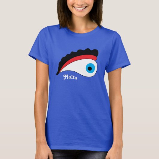 Malta Ferien Fischerboot Auge des Schutzes T-Shirt (Vorderseite)