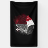 Malta flag banner (Vertikal)