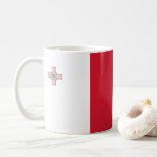 Malta Flag benutzerdefinierbar Kaffeetasse