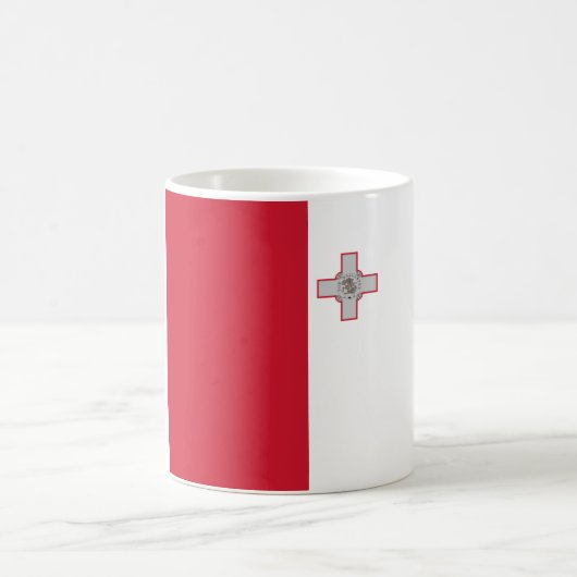 Malta Flag benutzerdefinierbar Kaffeetasse (Mittel)