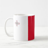 Malta Flag benutzerdefinierbar Kaffeetasse (Links)