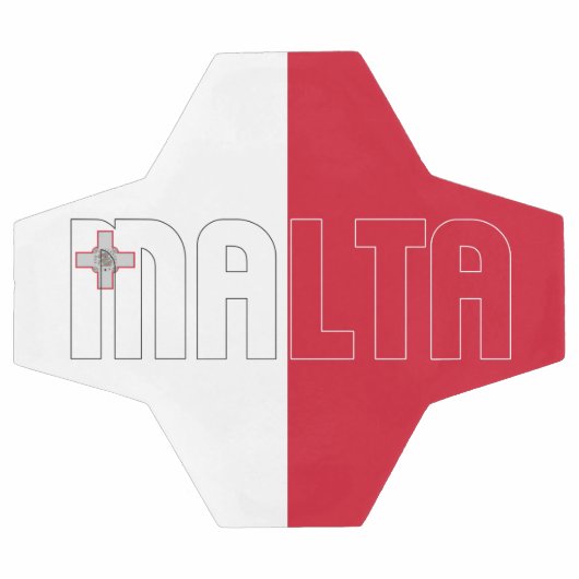 Malta Flag Bicolor Patriotic Fußball (Flach)