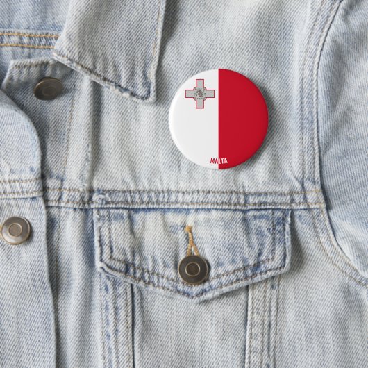 Malta Flag Charming Patriotic Button (Beispiel)