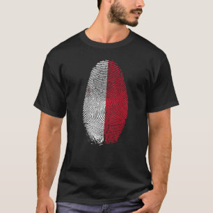 Malta Flag Fingerprint Es ist in meiner DNA für Ma T-Shirt