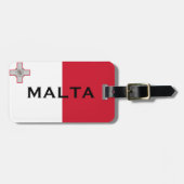 Malta Flag-Gepäckmarke Gepäckanhänger (Vorderseite horizontal)