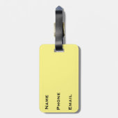 Malta Flag-Gepäckmarke Gepäckanhänger (Rückseite vertikal)