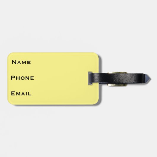 Malta Flag-Gepäckmarke Gepäckanhänger (Rückseite horizontal)