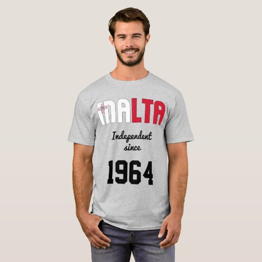 Malta Flag Independence Celebration T-Shirt (Vorne ganz)