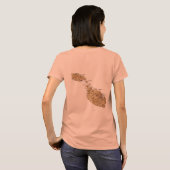 Malta Flag + Karte T - Shirt (Schwarz voll)