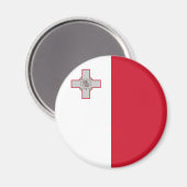 Malta Flag Magnet (Vorderseite/Rückseite)