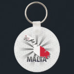 Malta Flag Map 2.0 Schlüsselanhänger<br><div class="desc">Malta Flag Karte 2.0 Funny Geschenk für jeden Malteser Liebhaber. Großes Malteser mit urbanem Geschmack,  maltesische Flagge und maltesische Kartenform mit Poker Punkten im Hintergrund. Dieses und viele lustige Malteser Geschenke,  für Malteser Stolz auf www.RepresentMyCountry.com verfügbar.</div>