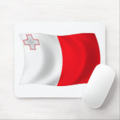 Malta Flag Mousepad (Mit Mouse)