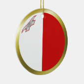 Malta Flag Ornament (Rechts)