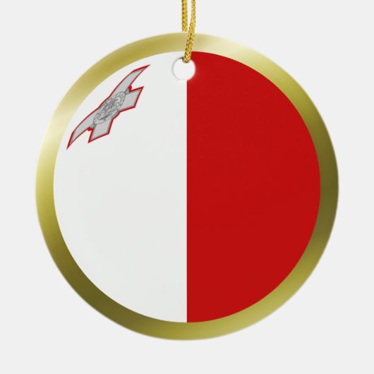 Malta Flag Ornament (Vorne)