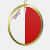 Malta Flag Ornament (Links)