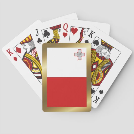 Malta Flag Playing Cards Spielkarten (Rückseite)