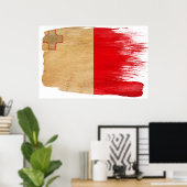 Malta Flag Posters Poster (Heimbüro)