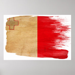 Malta Flag Posters Poster