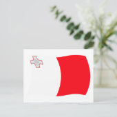 Malta Flag Postkarte (Stehend Vorderseite)