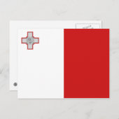 Malta Flag Postkarte (Vorne/Hinten)
