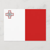 Malta Flag Postkarte (Vorderseite)