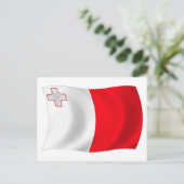 Malta Flag Postkarte (Stehend Vorderseite)