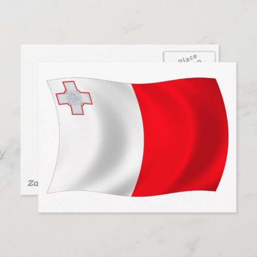 Malta Flag Postkarte (Vorne/Hinten)
