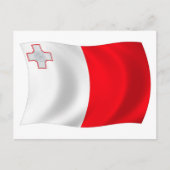 Malta Flag Postkarte (Vorderseite)