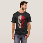Malta Flag Skull Maltese Roots Proud Patriotic T-Shirt (Vorne ganz)