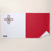 Malta Flag Splendid Patriotic Strandtuch (Vorderseite)