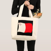 Malta Flag Tote Bag Jumbo Stoffbeutel (Vorderseite (Produkt))