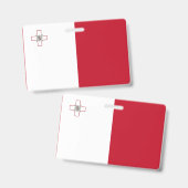 Malta-Flagge Ausweis (Vorder- & Rückseite)