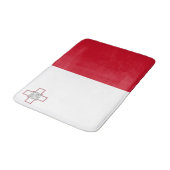 Malta-Flagge Badematte (Schrägansicht)