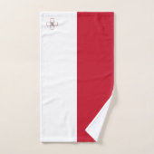 Malta-Flagge Badhandtuch Set (Handtuch)