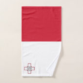 Malta-Flagge Badhandtuch Set (Handtuch)