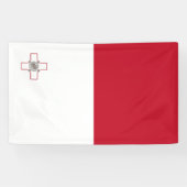 Malta-Flagge Banner (Horizontal)