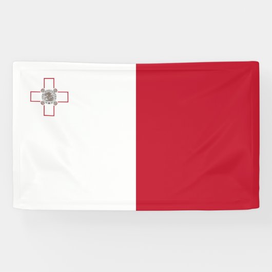 Malta-Flagge Banner (Horizontal)