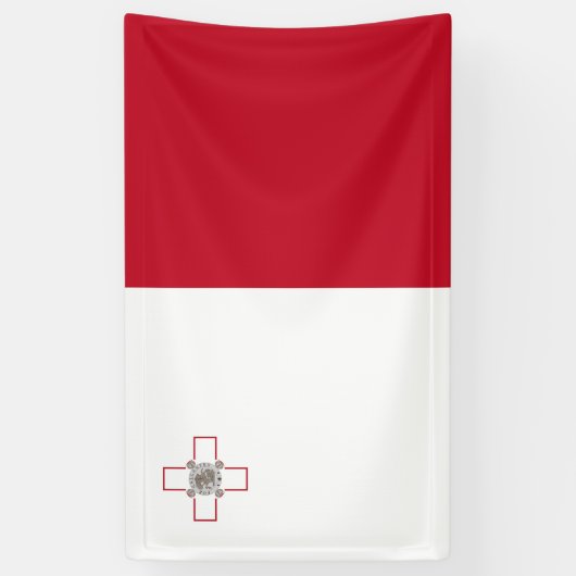 Malta-Flagge Banner (Vertikal)